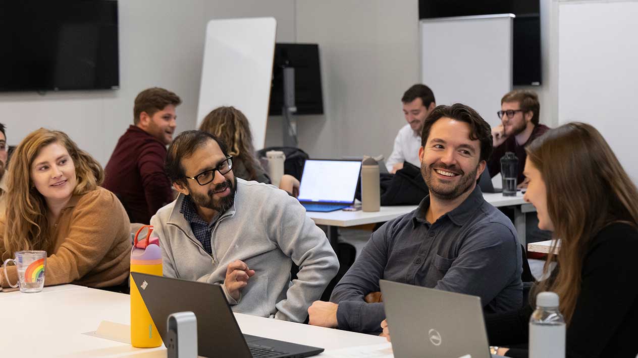 Olin students in a Flex MBA class