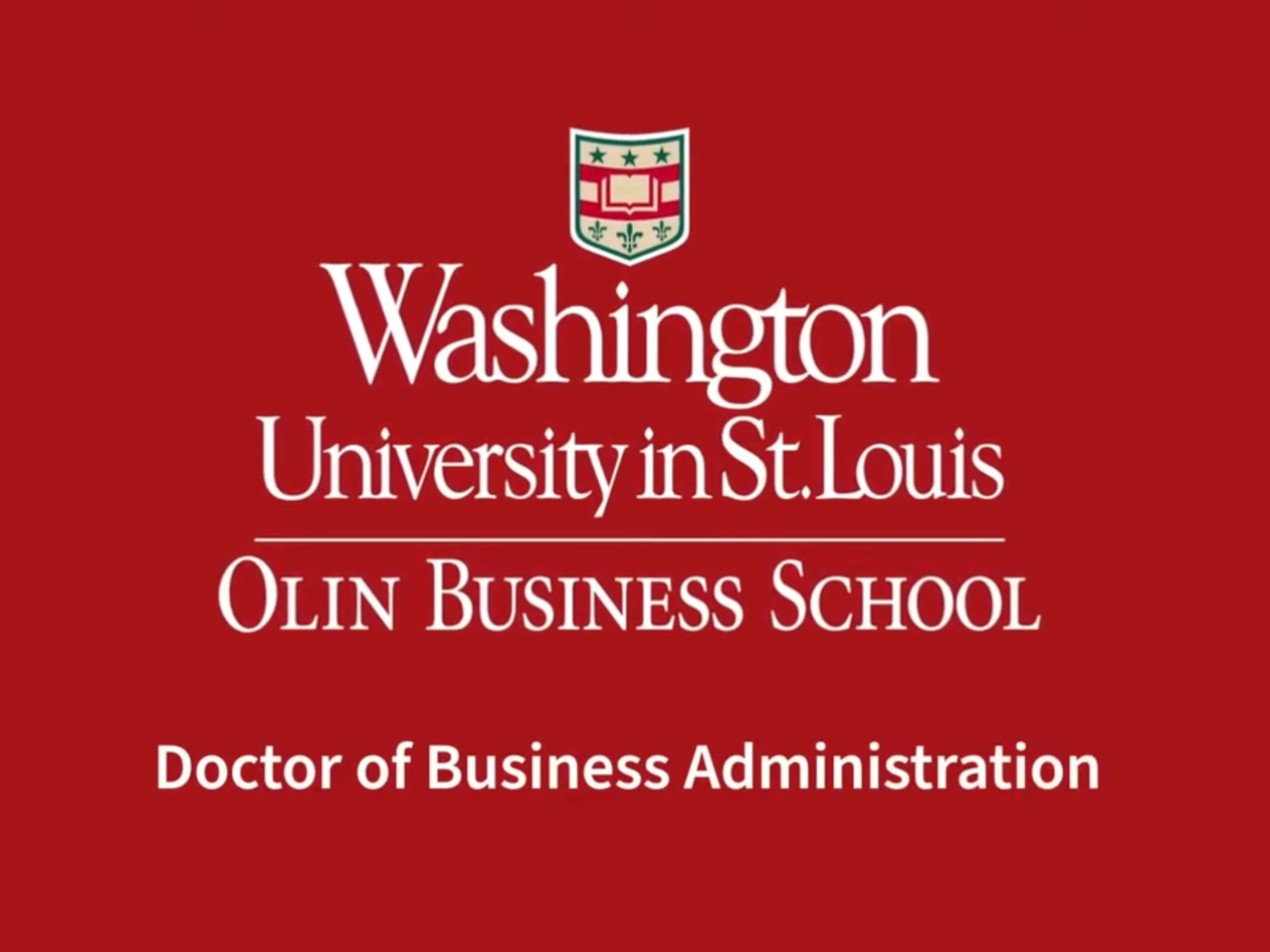 Become a successful applied researcher in finance with WashU Olin’s DBA in finance program.