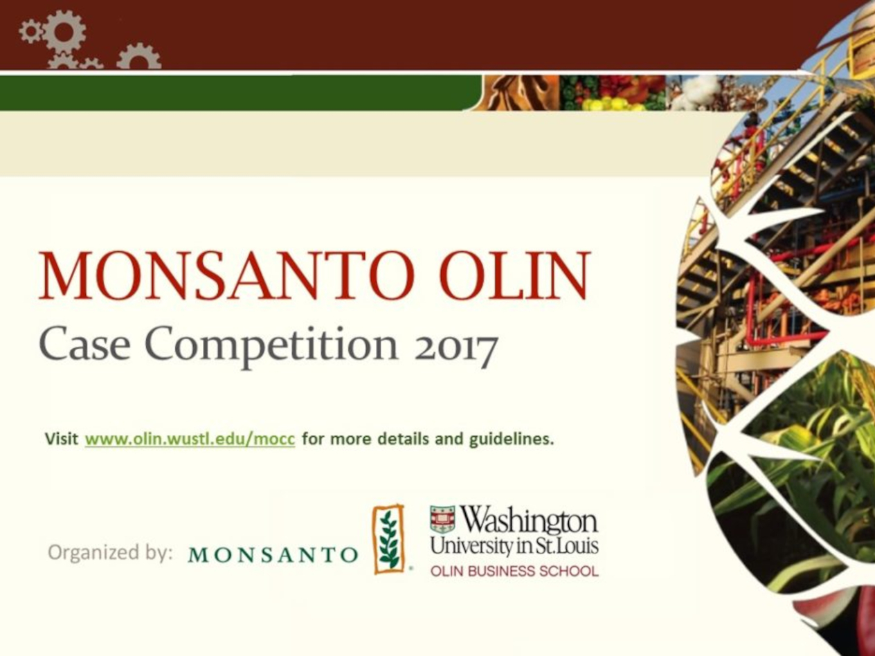 Monsanto-Olin Case Competition 2017