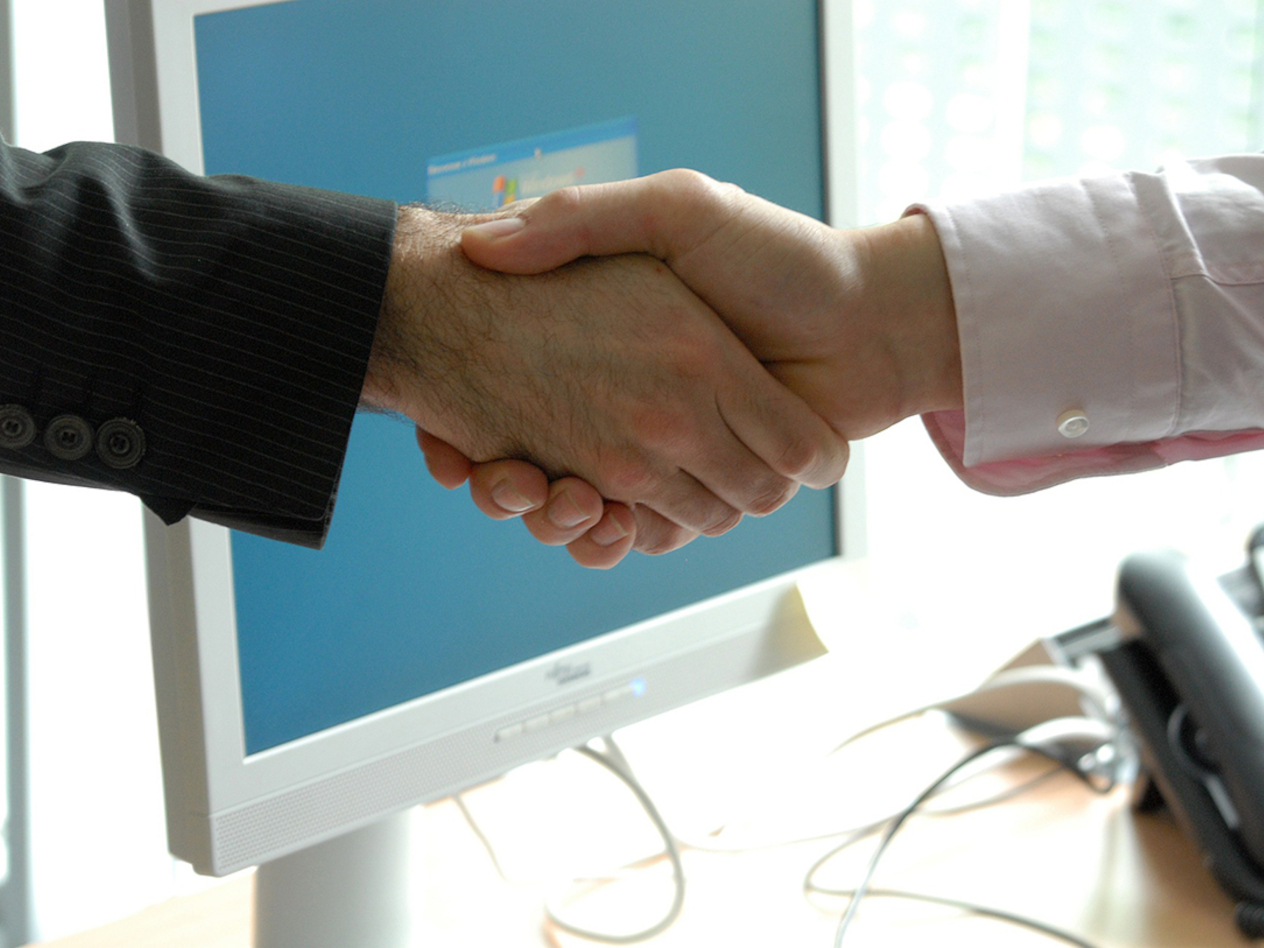Stock photo of a handshake