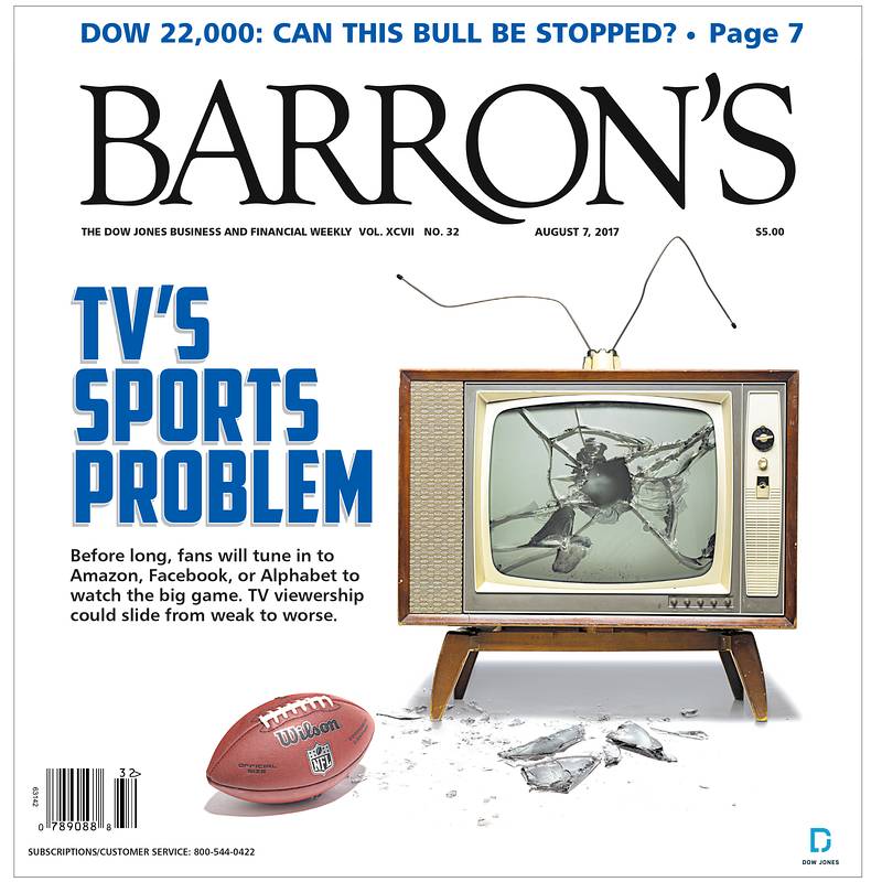 Barron's cover: TV's Sports Problem