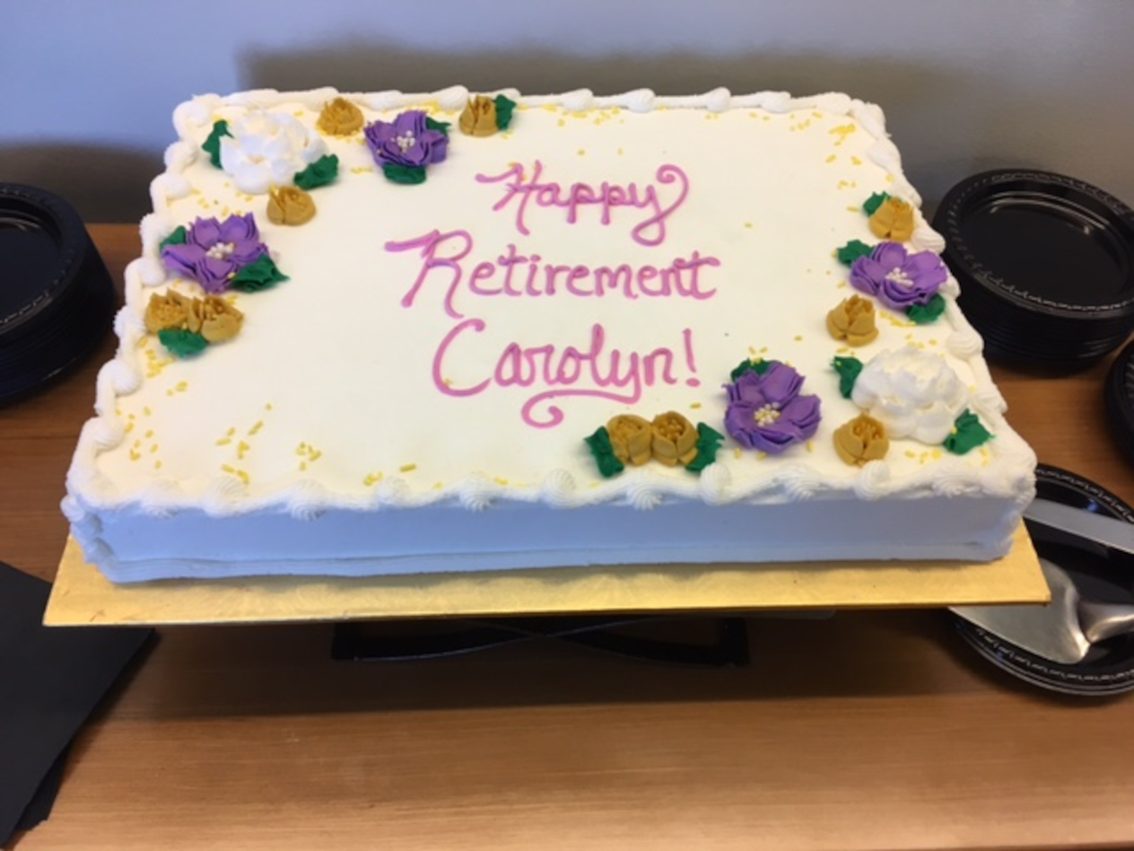 Happy retirement Carolyn