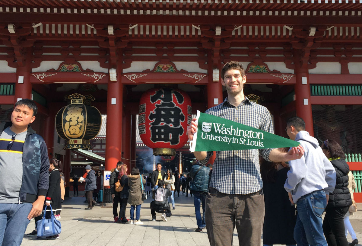 Jarrad Solomon during the CEL’s Global Management Studies trip to Japan in 2018.