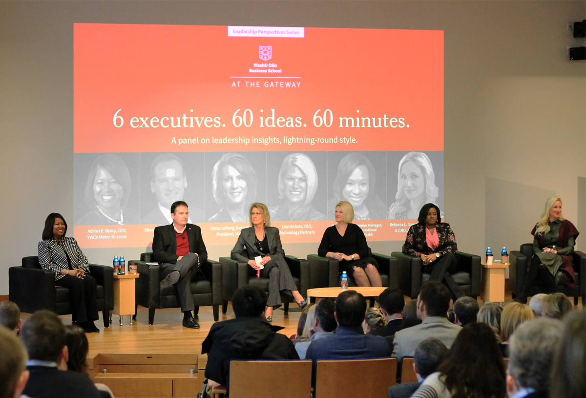 Olin event: 60 leadership ideas from six top executives