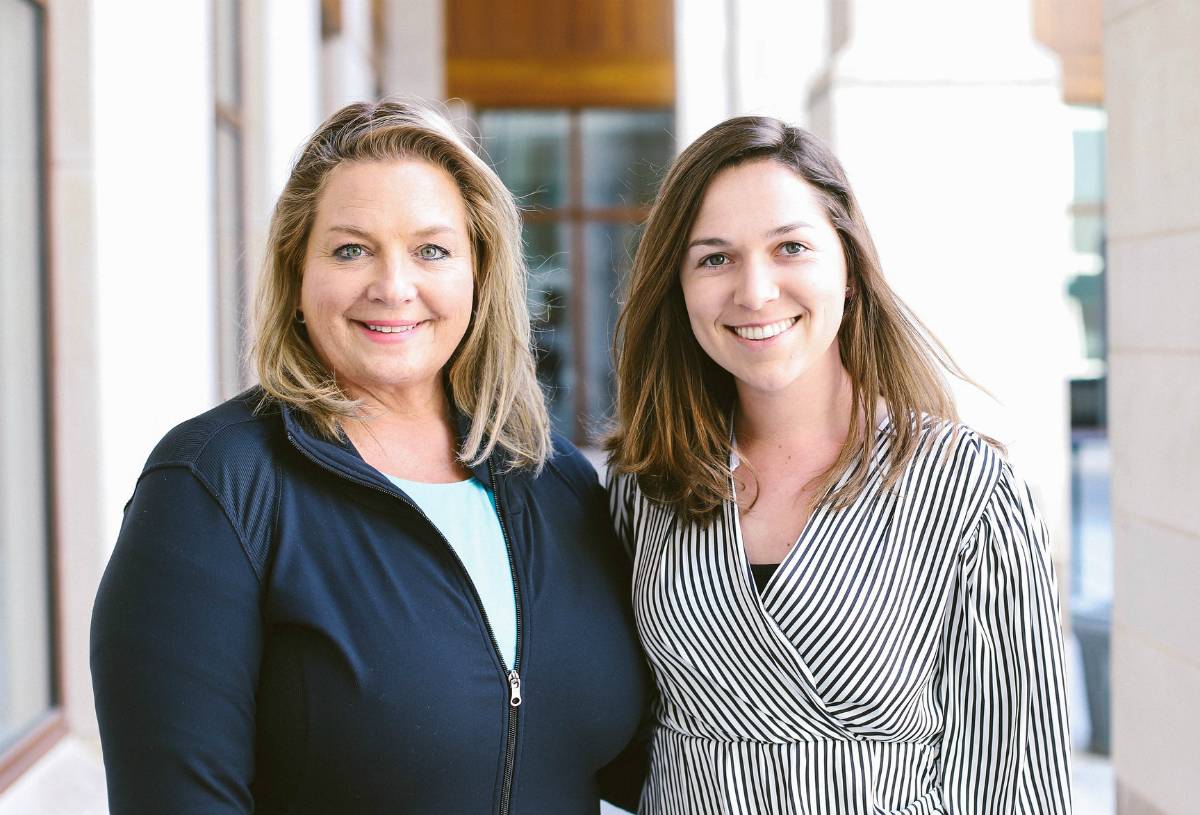 Lise Shipley, EMBA ’93, and Darcy Cunningham, BSBA ’19