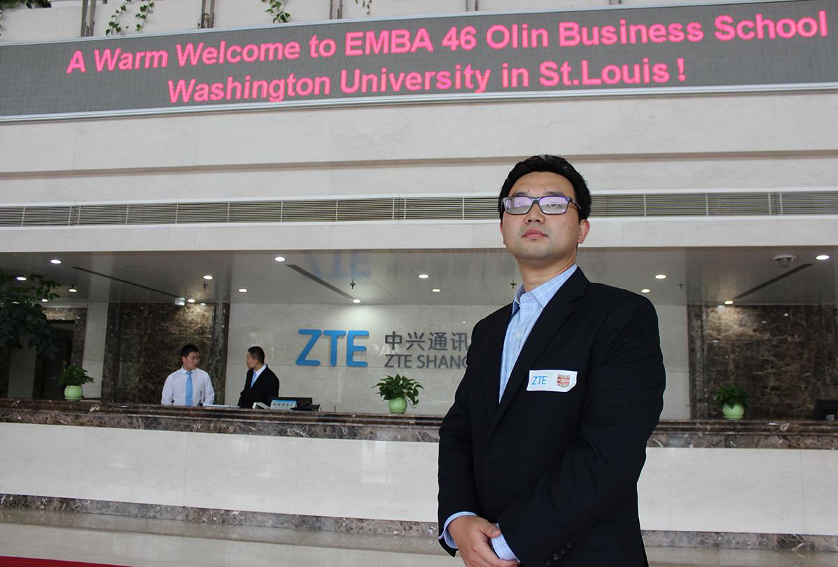 Brad Li stands outside WTE Shanghai