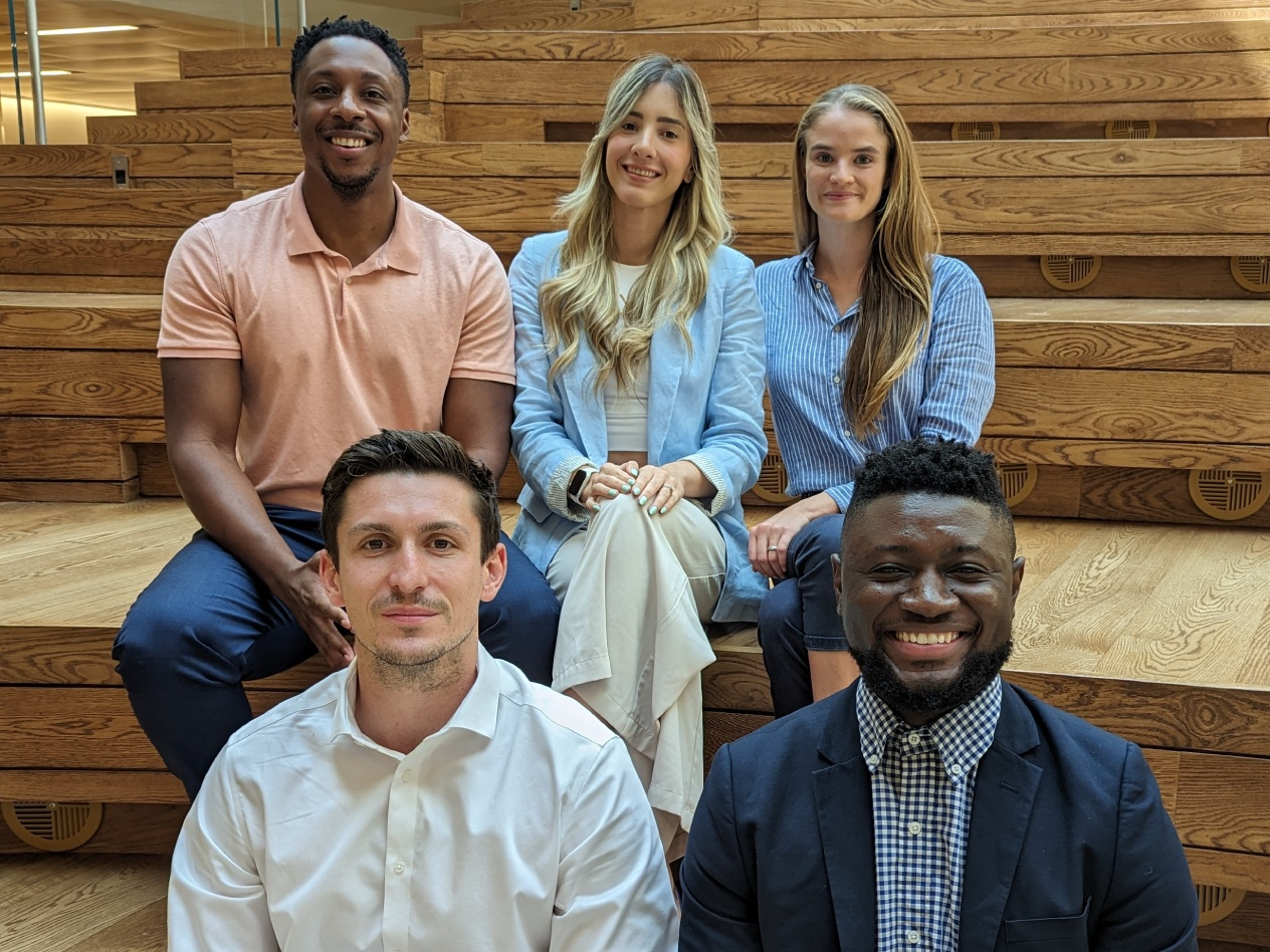 This year’s fellows, all MBA 2025, are Jacob Hibbert, Chris Pitts, Maria Kamila Severiche, Kenneth Thomas and Helena Valentine.