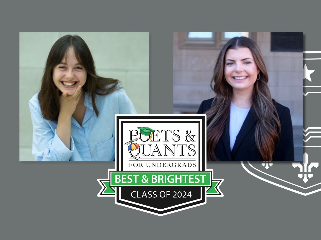 Poets & Quants names two Olin BSBAs to 2024 Best & Brightest list