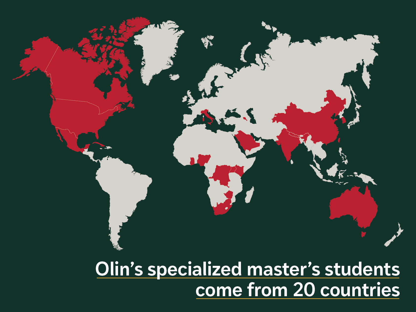 Global diversity explodes in Olin specialized master’s programs