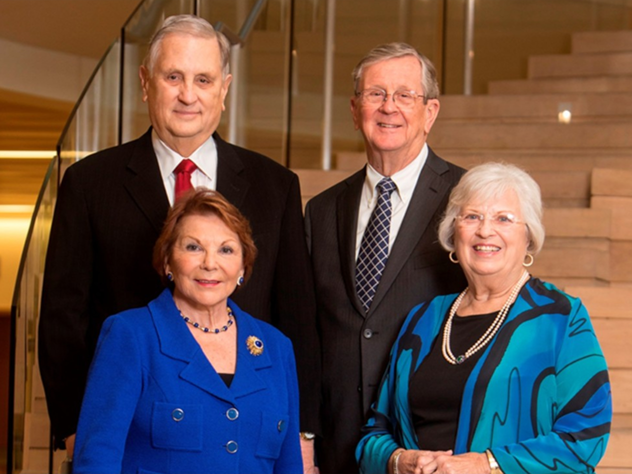 The Kochs: Paul and Elke, left, and Roger and Fran