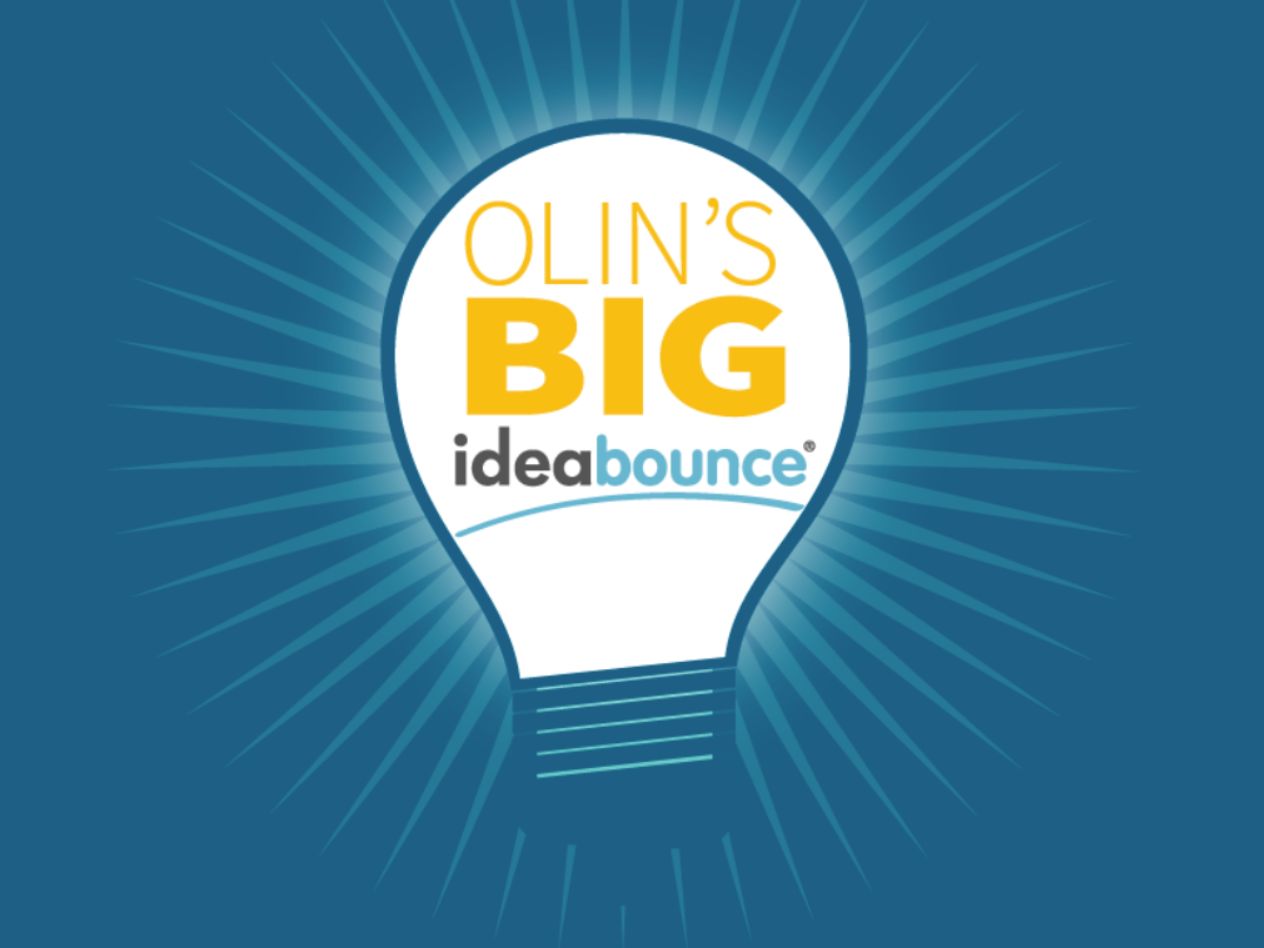 The BIG IdeaBounce light-bulb logo on a dark blue background.