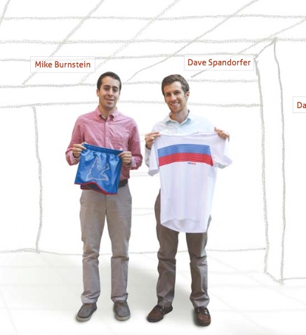 Janji founders Mike and Dave (BA’11), in the 2012 issue of Olin Business Magazine.