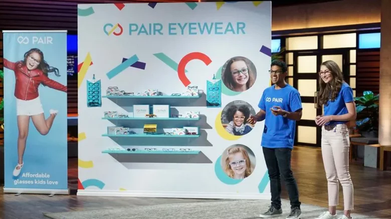 Pair Eyewear founders Nathan Kondamuri and Sophia Edelstein stepped into Shark Tank seeking $400,000 for a 10% stake in their company which is making it easier for kids to wear glasses. 