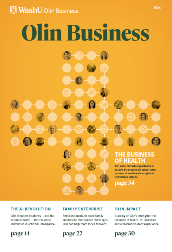 Olin Business Magazine cover