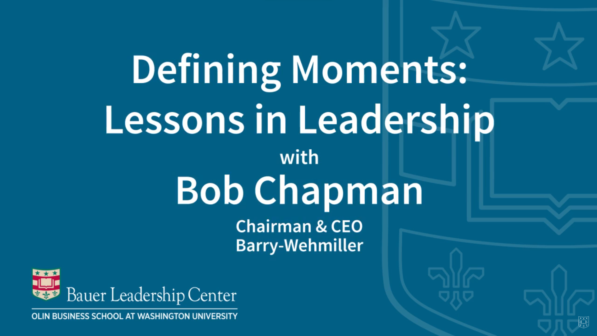 Bob Chapman, Chairman and CEO of Barry-Wehmiller, talks about how leadership is profoundly affected when we shift our mindset to view every employee as someone else’s precious child.